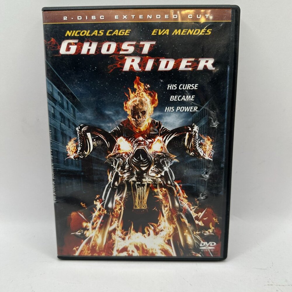 Ghost Rider 2-Disc Extended Cut DVD Movie Not Rated Marvel Widescreen Eva Mendes